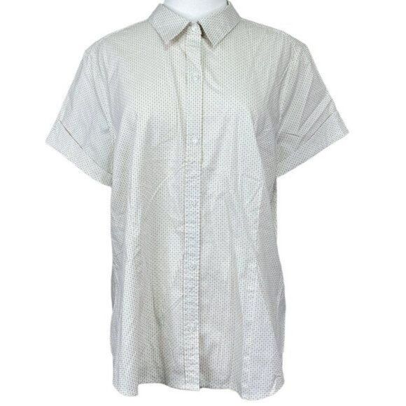 Liz Claiborne Button Front Blouse Size Extra Large - Picture 1 of 5